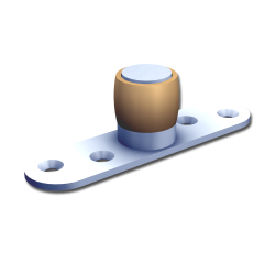 Serie HERCULE 9030 Schiebetorsystem, Anschraubplatte, 1 Tor bis 180 kg, geeignet