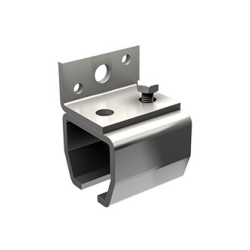 Serie HERCULE 9010X Schiebetorsystem, Wandmuffe aus Edelstahl, 1 Tor bis 60 kg, 