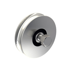 Serie 2000 Schiebetorsystem, max. 800kg, Edelstahlrolle Ø 100 mit Rundnut, geei