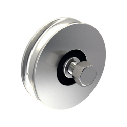 Serie 2000 Schiebetorsystem, max. 800kg, Stahlrolle Ø 100 mit Rundnut, geeignet