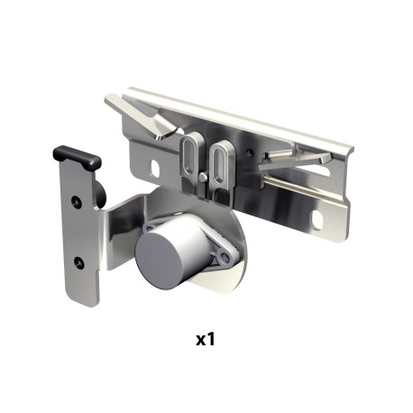 Serie SOFTCLOSE selbstschließendes Schiebetürsystem, Schließverzögerung (Timer), 1 Tür bis 80 kg, geeignet für