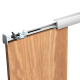 Serie SOFTCLOSE selbstschließendes Schiebetürsystem, Aluminiumschiene, 1 Tür bis 80 kg, geeignet für Innenbereich