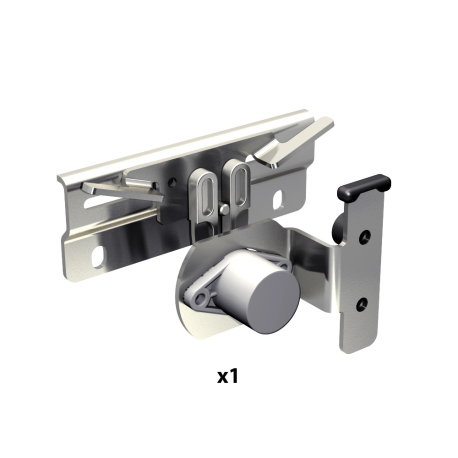 Serie SOFTCLOSE selbstschließendes Schiebetürsystem, Schließverzögerung (Timer), 1 Tür bis 80 kg, geeignet für