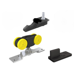 Serie MA80A Schiebetürsystem, Garnitur ohne Aluminiumschiene, 1 Tür bis 80 kg,