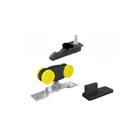 Serie MA80A Schiebetürsystem, Garnitur ohne Aluminiumschiene, 1 Tür bis 80 kg, geeignet für Innenbereich