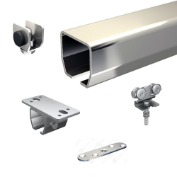Serie HERCULE 9010 Schiebetorsystem, Set zur Deckenbefestigung L 200 cm, 1 Tor