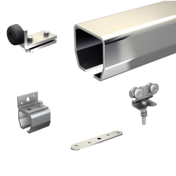 Serie HERCULE 9030 Schiebetorsystem, Set zur Wandbefestigung L 200 cm, 1 Tor b