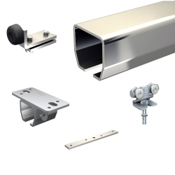 Serie HERCULE 9040 Schiebetorsystem, Set zur Deckenbefestigung L 200 cm, 1 Tor