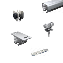 Serie HERCULE 9010N Schiebetorsystem, Set zur Deckenbefestigung L 200 cm, 1 To