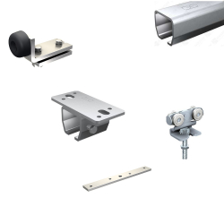 Serie HERCULE 9040N Schiebetorsystem, Set zur Deckenbefestigung L 200 cm, 1 To