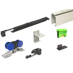 Serie SAF-EVOLUTION Schiebetürsystem, Bausatz mit Aluminiumschiene L 300 cm, 