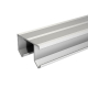 Serie TUBEL Schiebetürsystem, Doppel-Aluminiumschiene L 194 cm, 2 Türen bis 40 kg, geeignet für Wandschränke