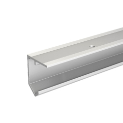 Serie TUBEL Schiebetürsystem, Aluminiumschiene L 300 cm, 2 Türen bis 30 kg, 