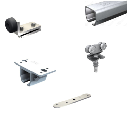 Serie HERCULE 9030N Schiebetorsystem, Set zur Deckenbefestigung L 200 cm, 1 To