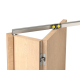 SAF-FOLD Set für Türen bis 80 kg - Bausatz mit Aluminiumschiene L 140 cm, geeignet für Innenbereich