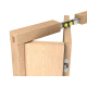 SAF-FOLD Set für Türen bis 80 kg - Bausatz mit Aluminiumschiene L 140 cm, geeignet für Innenbereich
